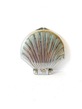 1994 Camel Cigarettes Shell Compact Mirror – Vintage Double Sided Vanity Mirror